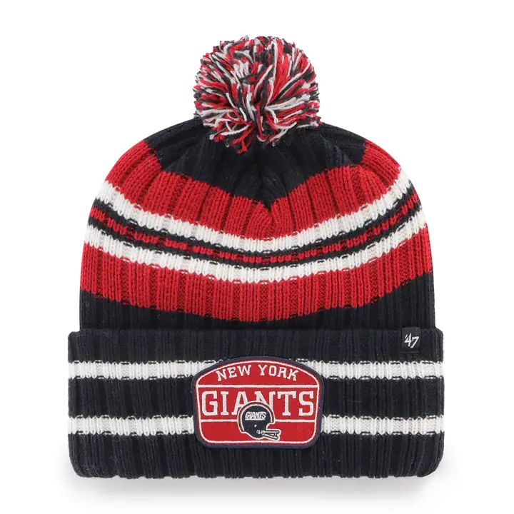 NEW YORK GIANTS NFL Hone Patch '47 Bonnet Tricoté Classics Marine