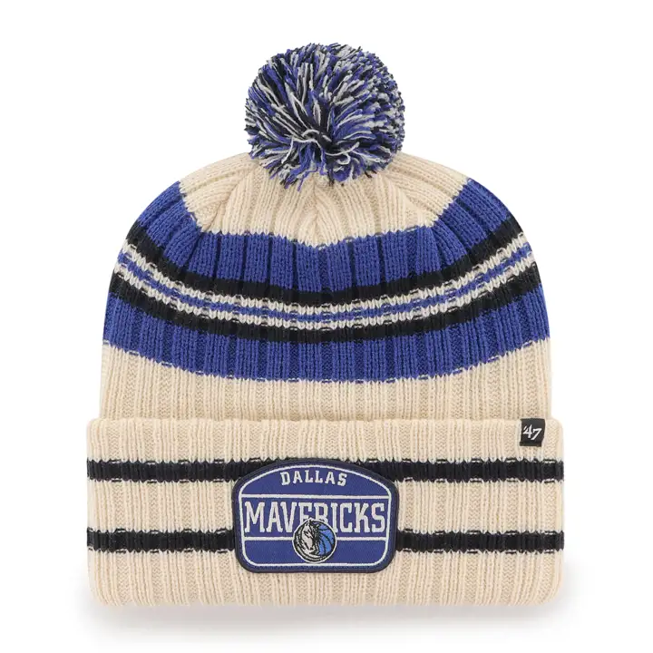 Dallas Mavericks NBA Hone Patch Tricot Naturel/bleu/noir
