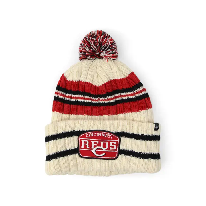 Casquette Cincinnati Reds MLB Hone Patch en maille naturelle/rouge/noir