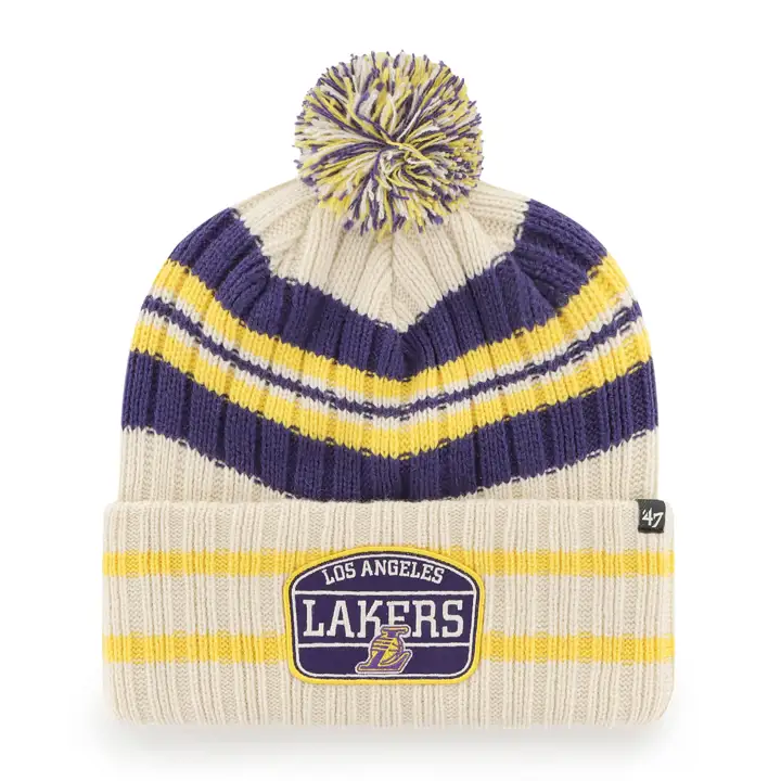 Los Angeles Lakers NBA Hone Patch Maille Naturel/Pur/Jaune