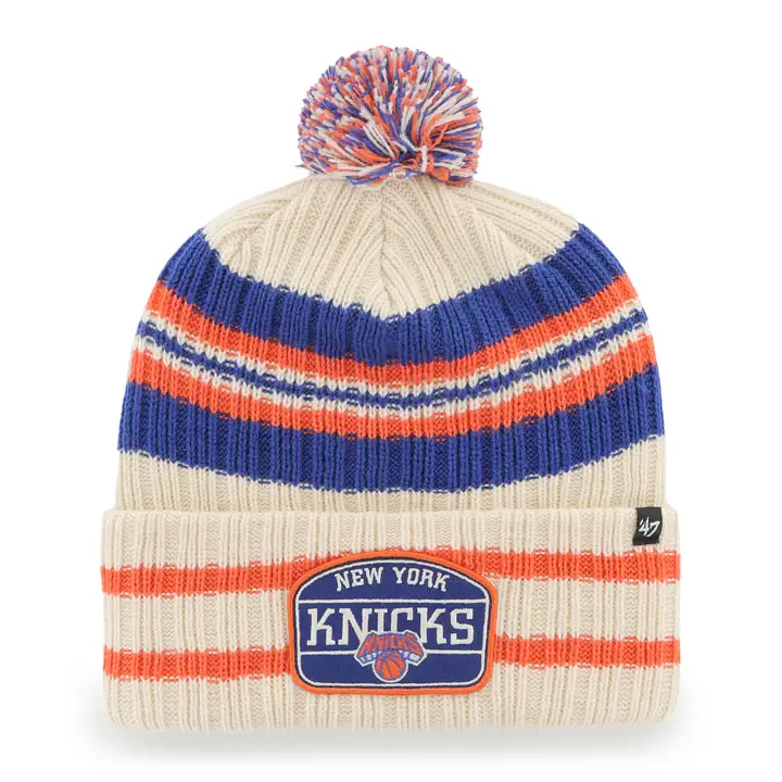 New York Knicks NBA Hone Patch tricoté naturel/bleu/orange