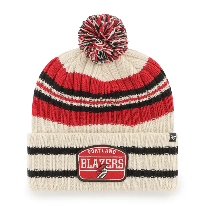 Portland Trail Blazers NBA Hone Patch Maille Naturel/rouge/noir