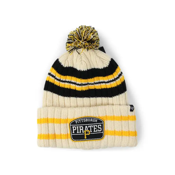 Pittsburgh Pirates MLB Hone Patch tricot naturel/noir/jaune