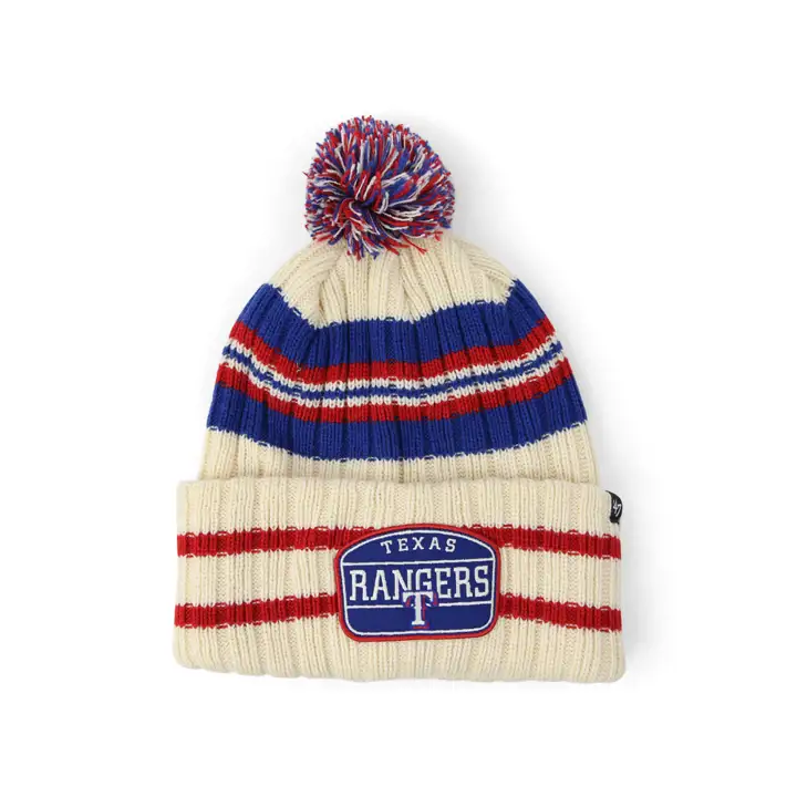 Texas Rangers MLB Bonnet en tricot Hone Patch naturel/bleu/rouge