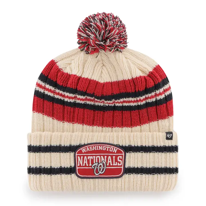 Washington Nationals MLB Hone Patch Tricot naturel/rouge/marine