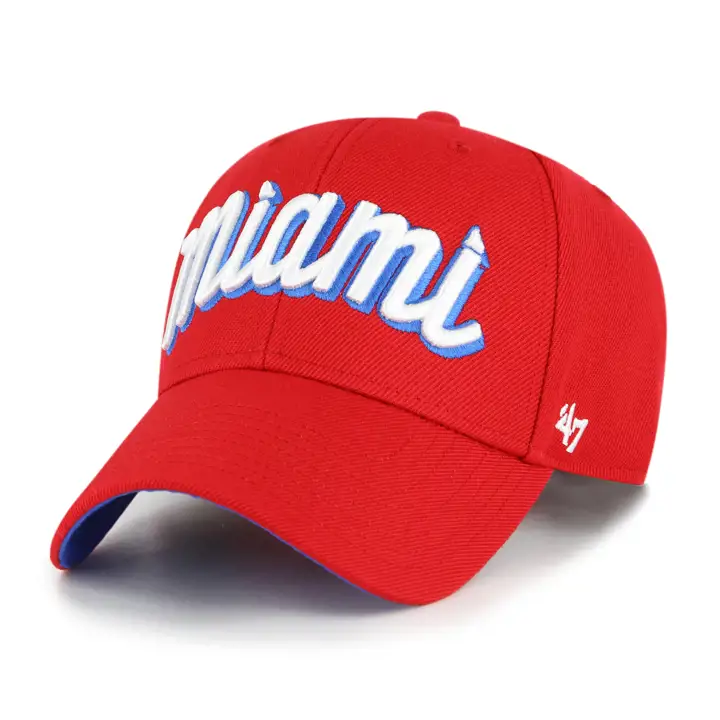 Casquette '47 MLB City Connect Miami Marlins 2022 MVP Rouge