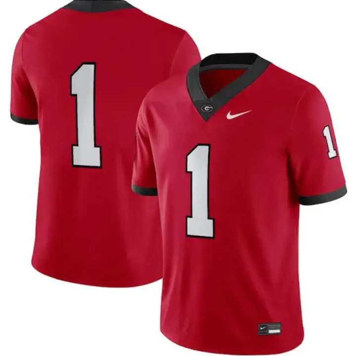Maillot Replica NCAA des Georgia Bulldogs ROUGE