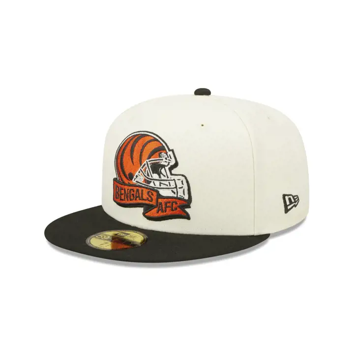 Cincinnati Bengals 22 NFL OF Sideline 59FIFTY IVO/BLK