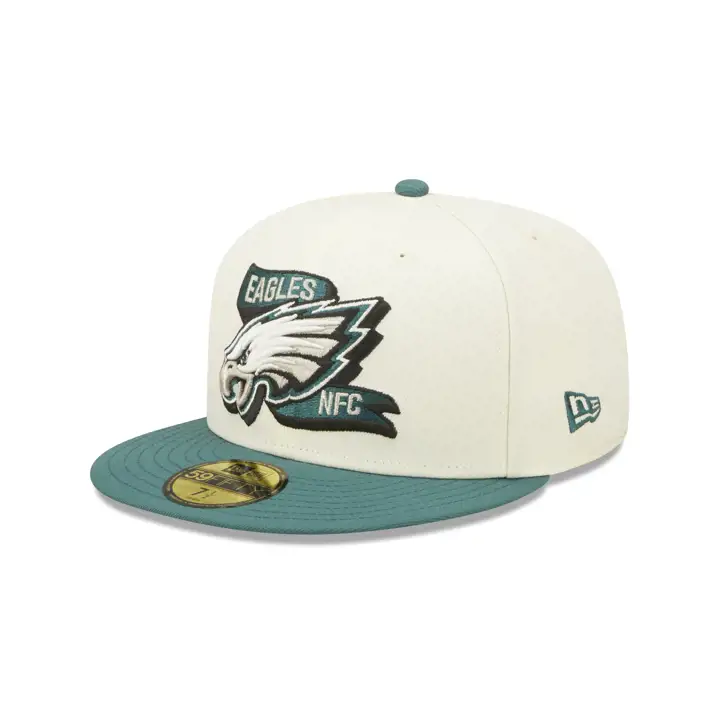 Philadelphia Eagles 22 NFL OF Sideline 59FIFTY IVO/GRN