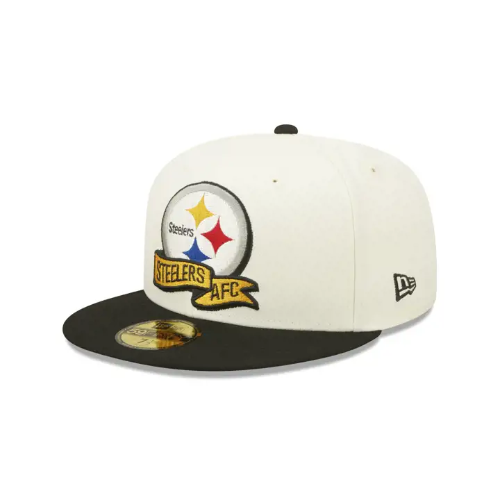 Pittsburgh Steelers 22 NFL OF Sideline 59FIFTY IVO/BLK