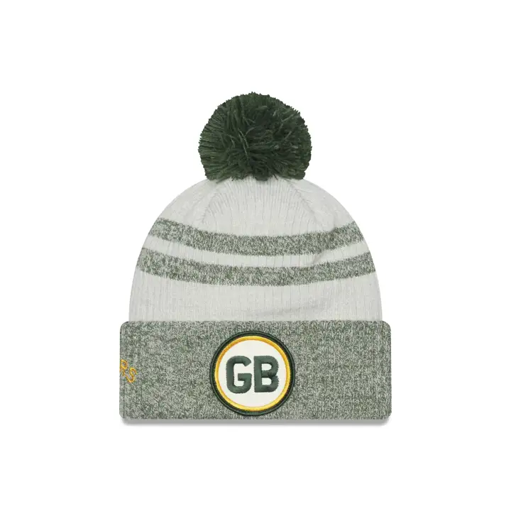 Green Bay Packers Bonnet Sport Tricot NFL Historique Gris H-22