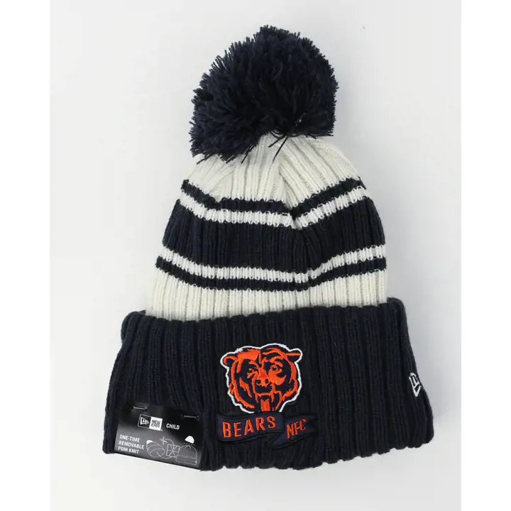 Chicago Bears 22 Bonnet sport tricoté enfant ivoire/marine 1