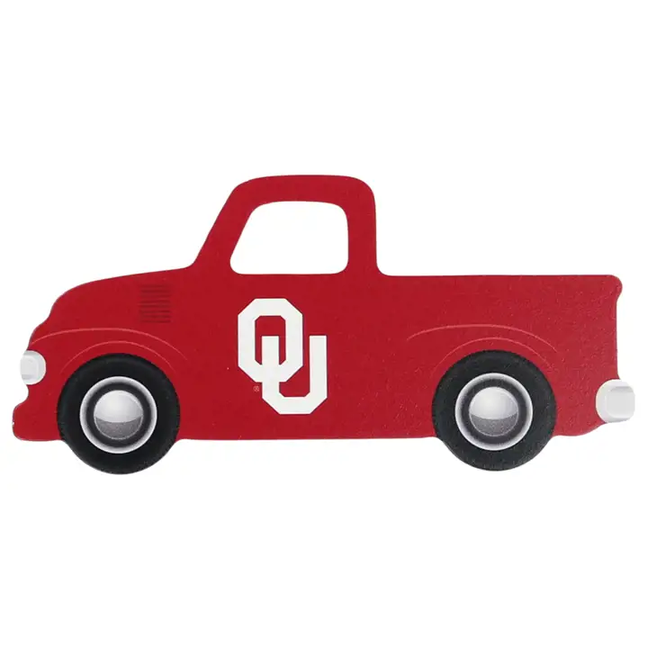 Panneau petit logo de l'équipe du camion Oklahoma Sooners ast