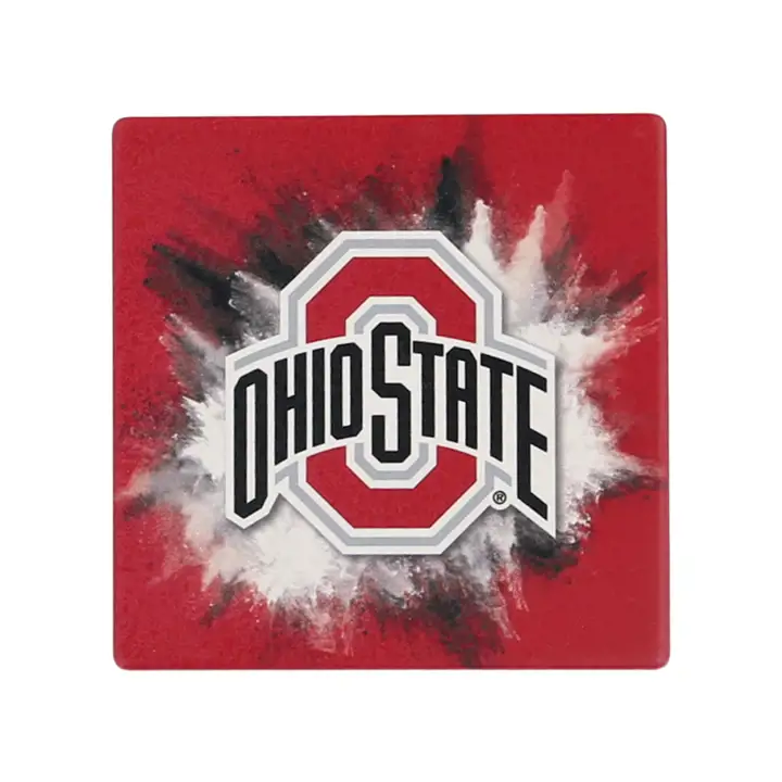 Sous-verres en céramique Buckeyes d'Ohio State - Éclat de couleur ast