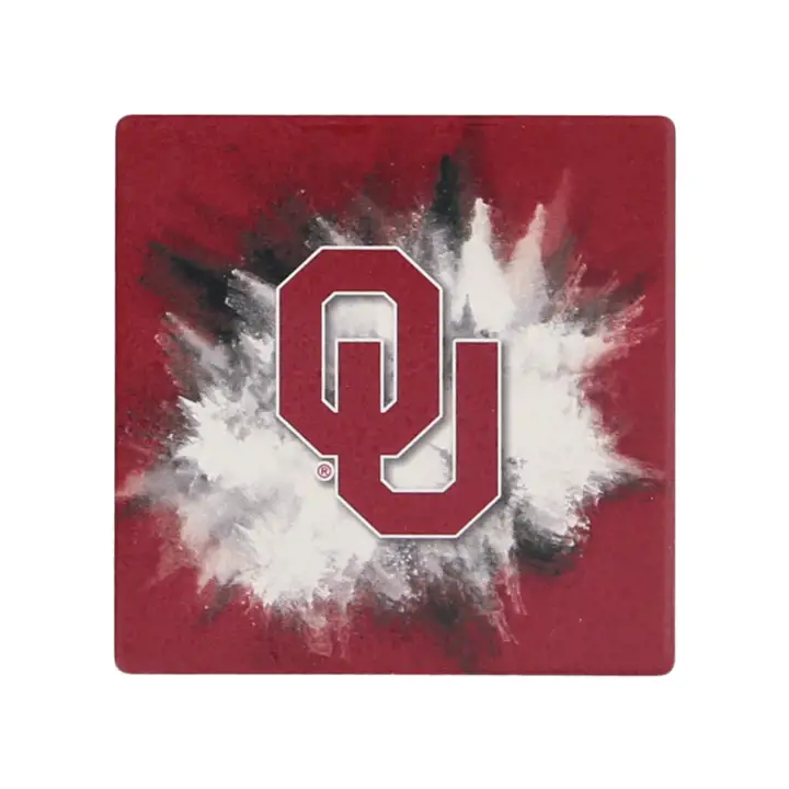 Sous-verres en céramique Oklahoma Sooners - Color Splash