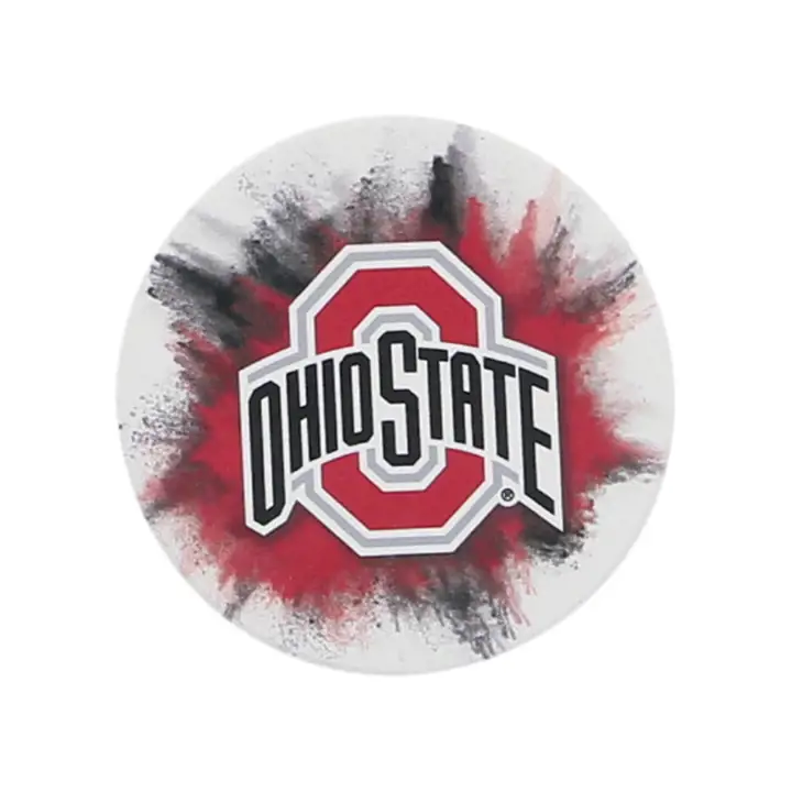 Sous-verres de voiture Ohio State Buckeyes - Color Splash