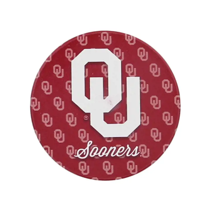 Sous-verres de voiture Oklahoma Sooners - Motif logo de l'équipe