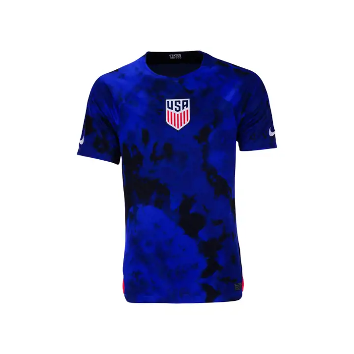 Maillot de stade extérieur de l'équipe nationale de football des États-Unis 22 Bleu