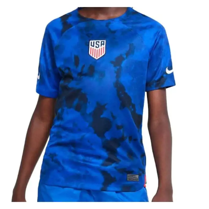Maillot de foot junior extérieur stade Équipe nationale États-Unis 22 bleu 1
