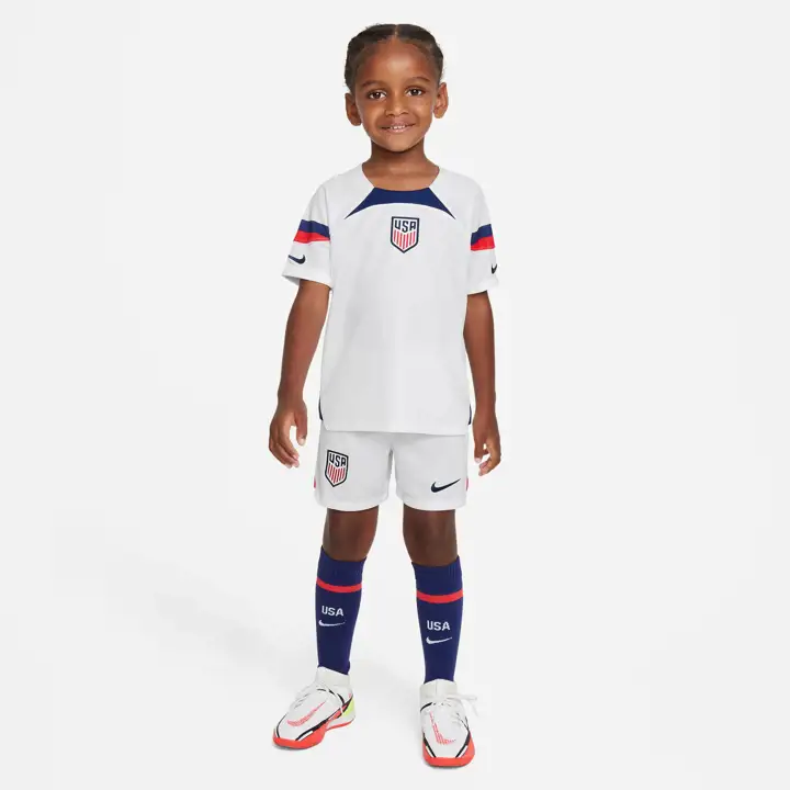 Maillot Stade Domicile Enfant Équipe Nationale Football États-Unis Blanc