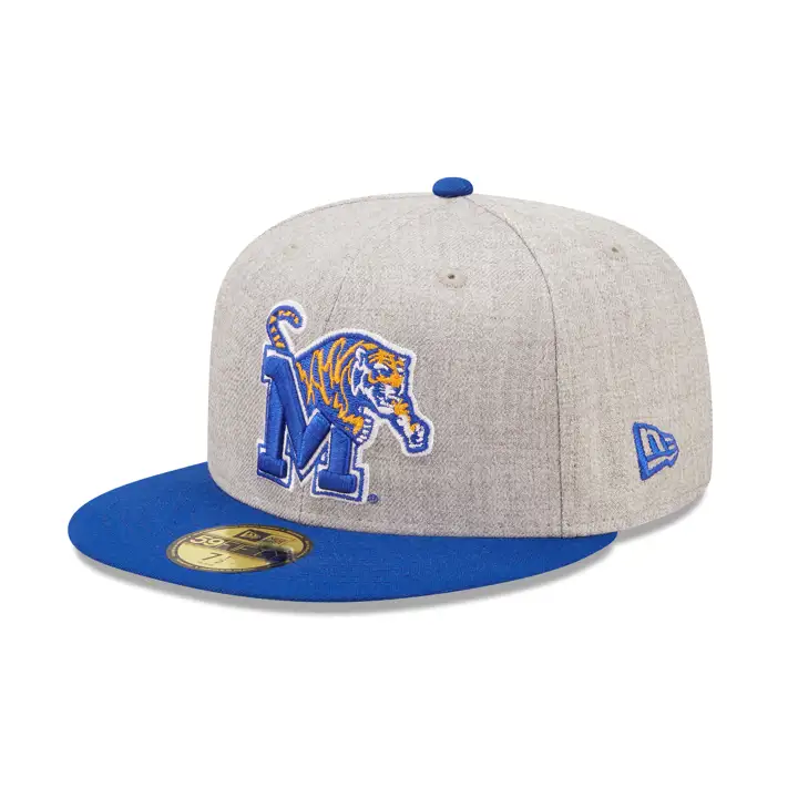 Casquette 59FIFTY NCAA Memphis Tigers Heathered Patch New Era H-Grise