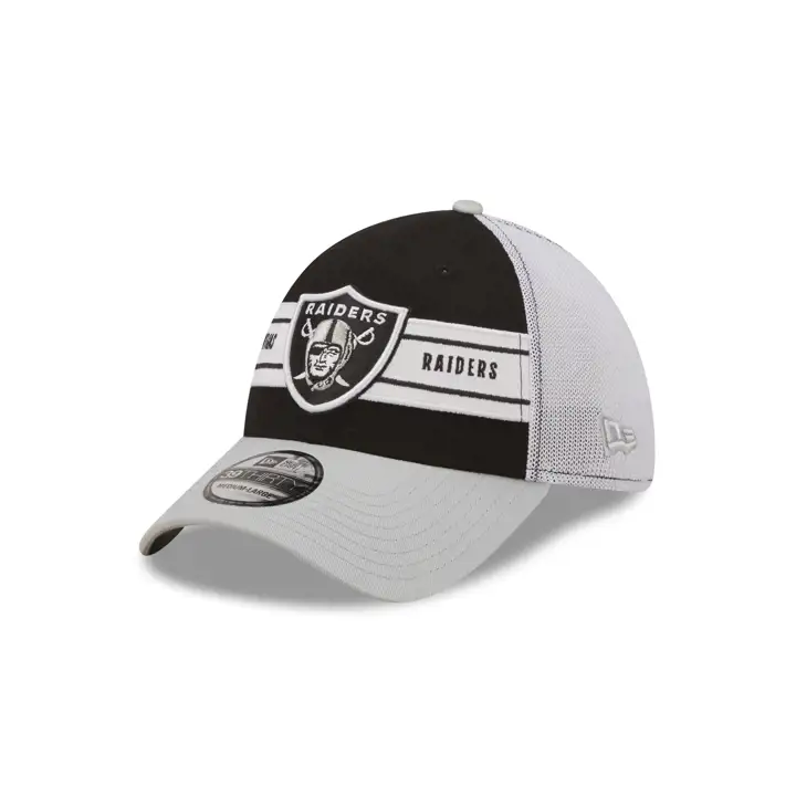 Casquette Las Vegas Raiders NFL Team Banded 39THIRTY noir/gris/blanc