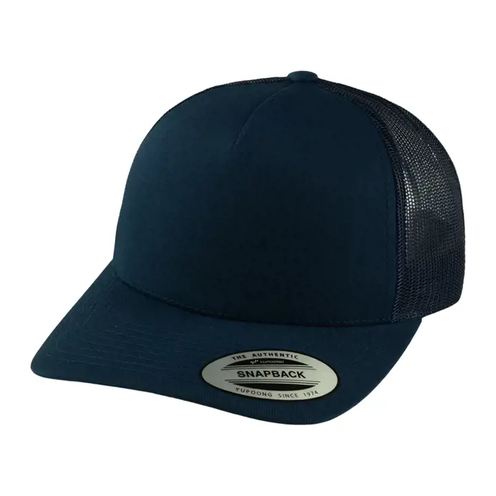 CASQUETTE TRUCKER RÉTRO 5 PANNEAUX FLEXFIT MARINE