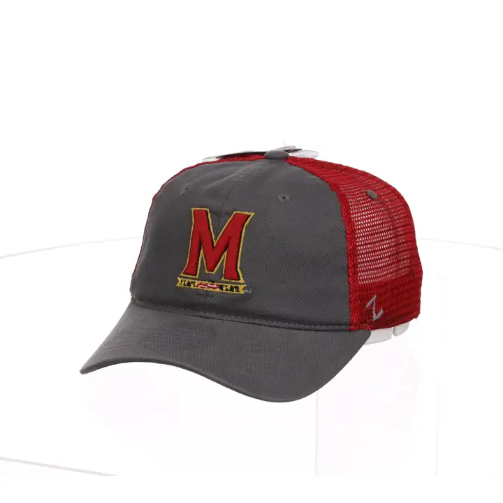 Casquette Trucker Maryland Terrapins Université gris/rouge