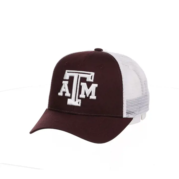 Texas A&M Aggies Casquette de camionneur marron/blanc