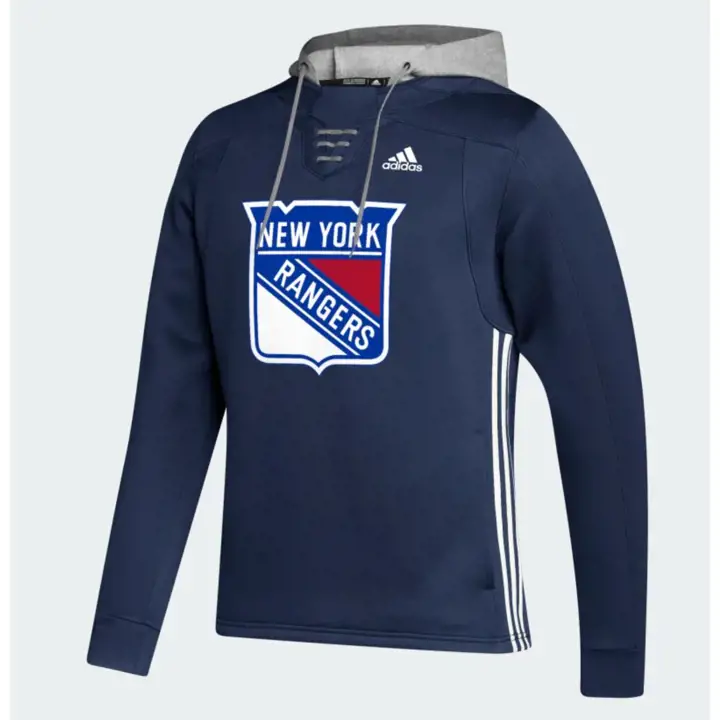 Chandail à capuchon à lacets Adidas NHL des Rangers de New York 22 Adidas marine