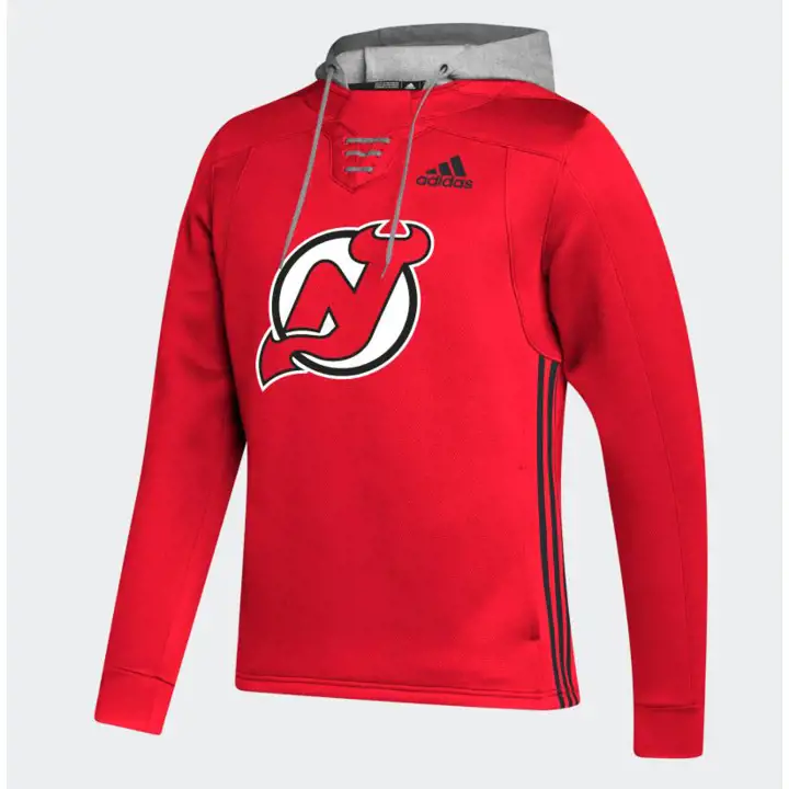 Chandail à capuchon Skatelace NHL Adidas des Devils du New Jersey 22 Adidas Rouge