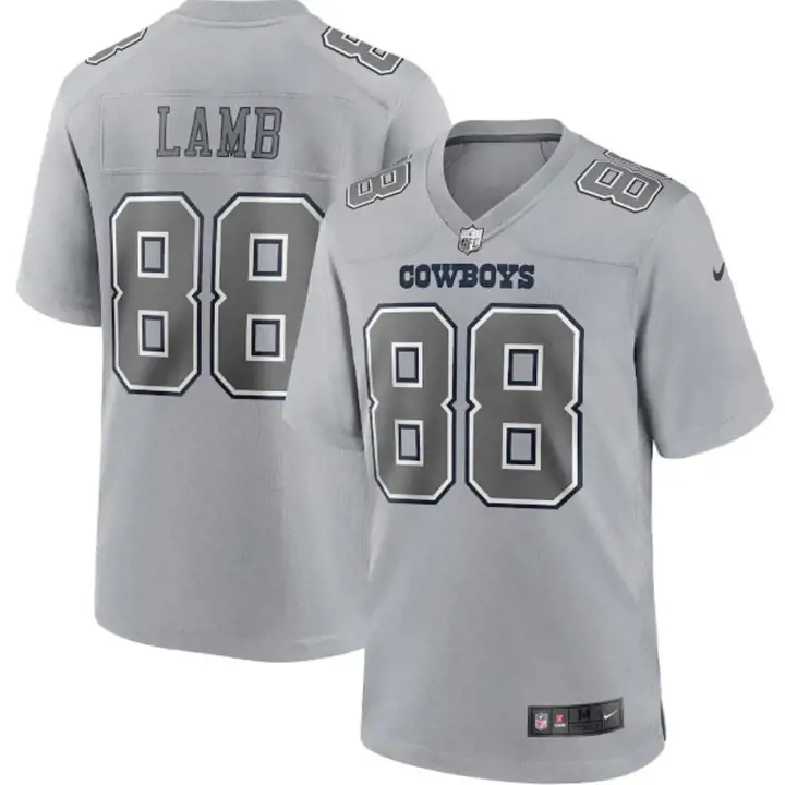 Maillot de match NFL Dallas Cowboys Atmosphere CeeDee Lamb Gris/Ma