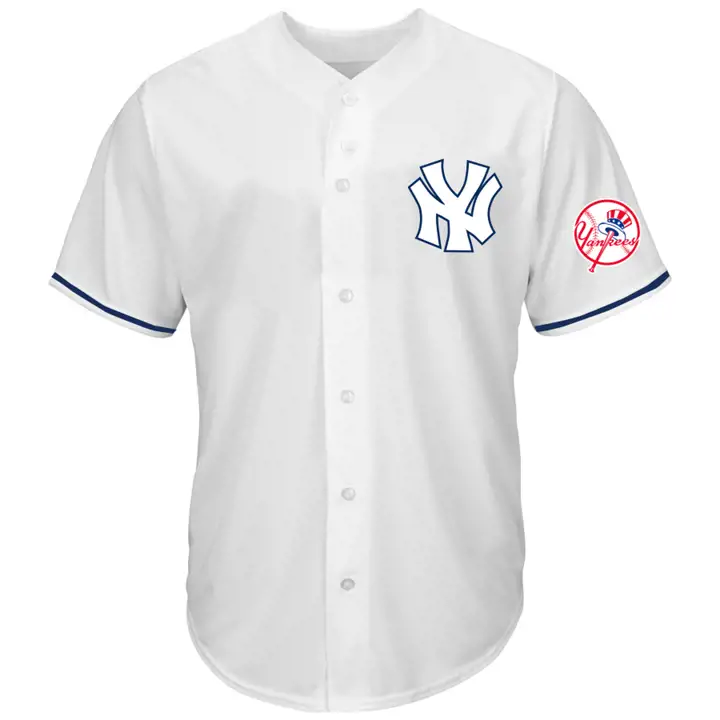 Maillot de baseball MLB des Yankees de New York blanc Pop Fashion BLC