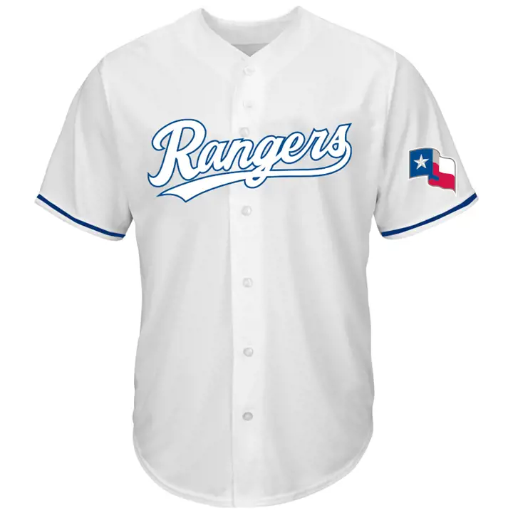 Maillot de baseball MLB Texas Rangers blanc tendance