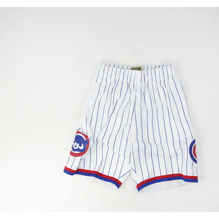 Short en maille CHICAGO CUBS MLB M&N Team ID Blanc/Bleu Royal