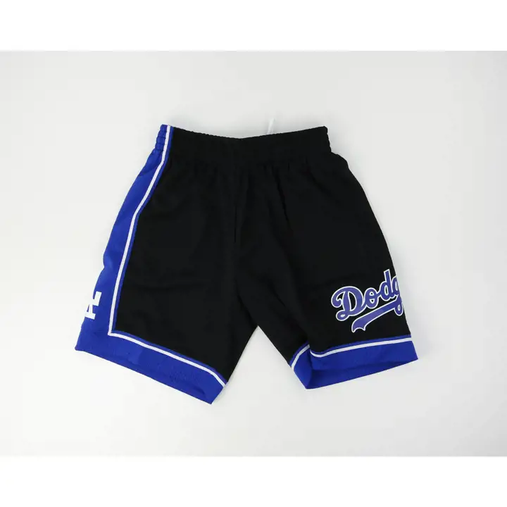 Short en maille MLB M&N Team ID Los Angeles Dodgers noir/bleu roi