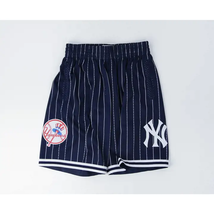 Short en maille NEW YORK YANKEES MLB M&N Team ID Marine/Blanc