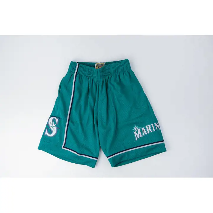 Short en maille MLB M&N Team ID Seattle Mariners sarcelle