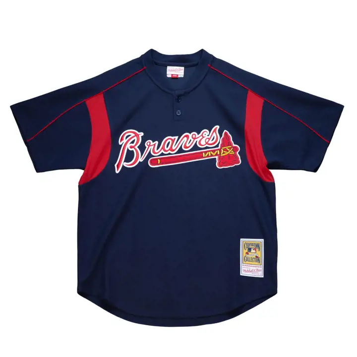 Atlanta Braves MLB M&N Authentique Maillot BP Mesh Greg Maddux Marine/