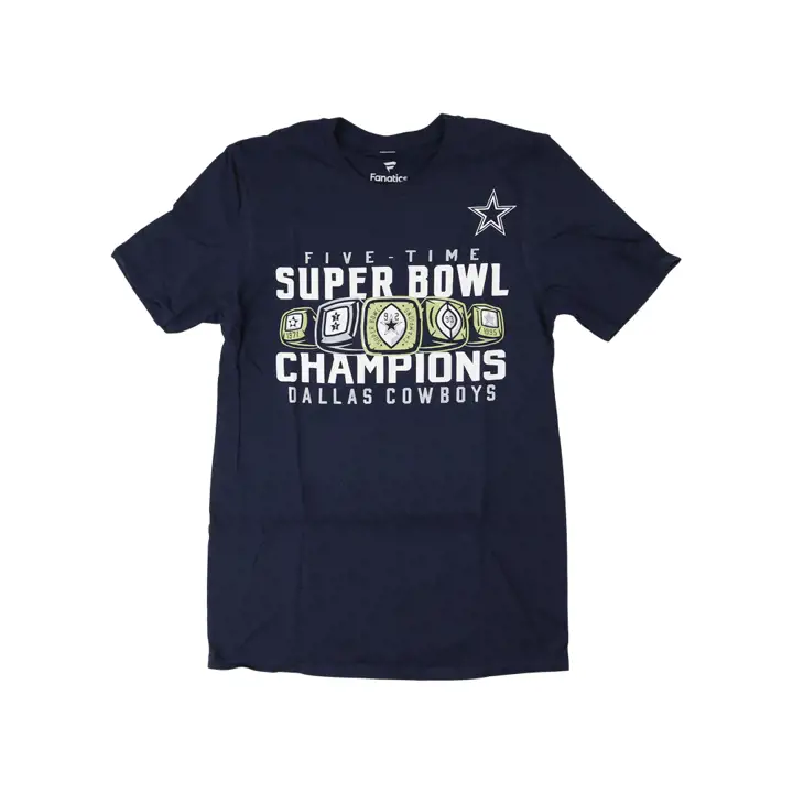 T-Shirt Dallas Cowboys Bagues NFL 22 Marine