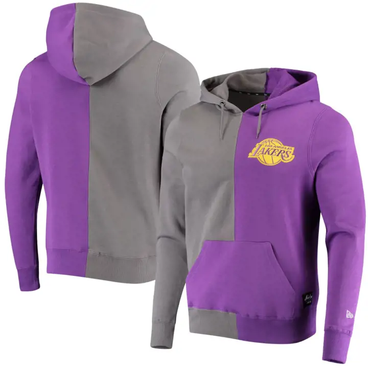 LA LAKERS NBA New Era Split Hood GRY