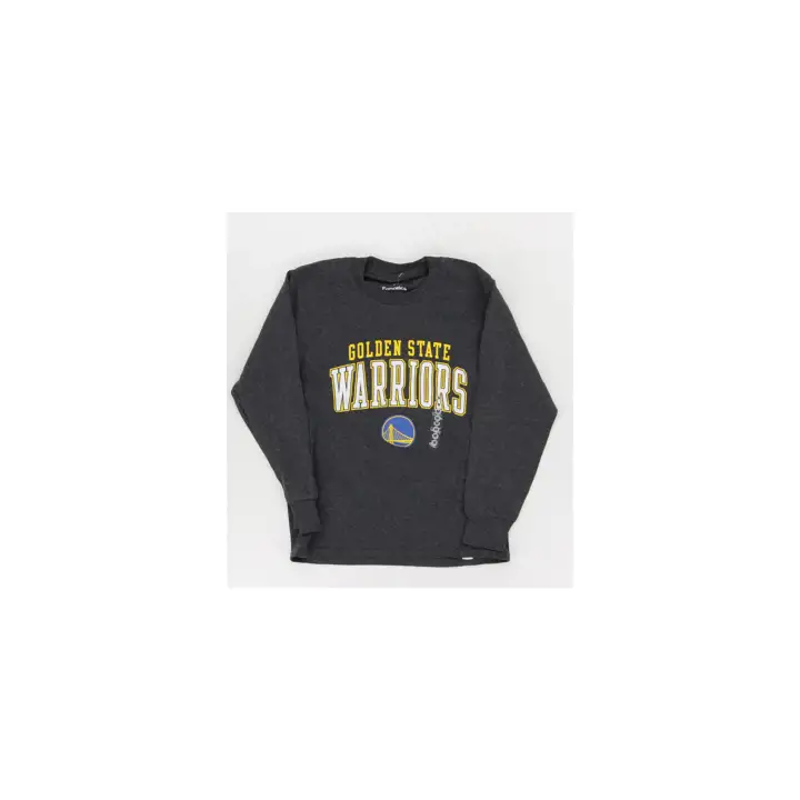 T-Shirt Manches Longues et Courtes Combinées NBA Jeunesse WARRIORS gris