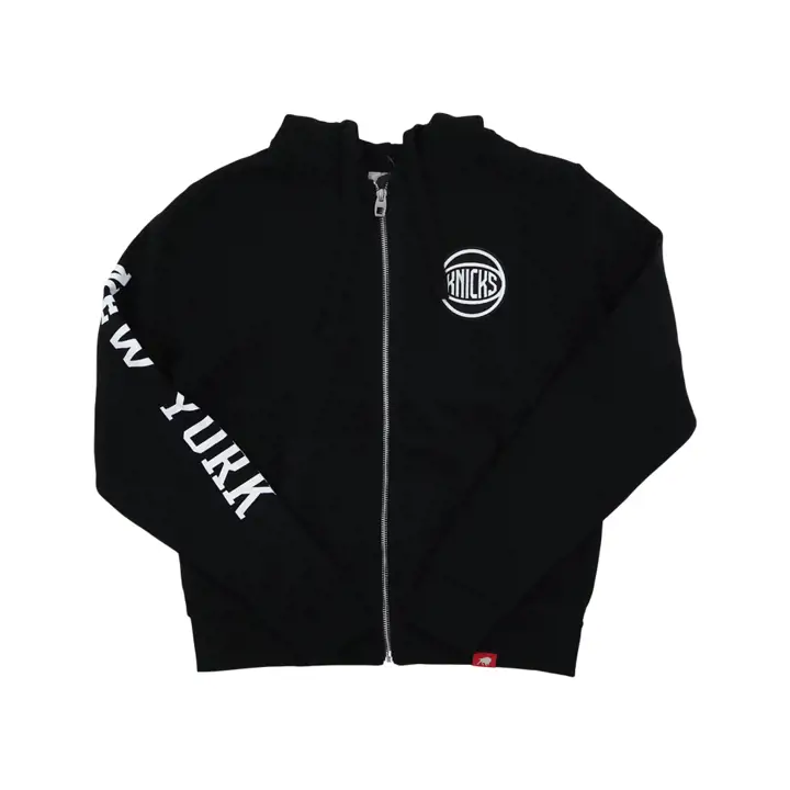 New York Knicks NBA Femme Ally Full Zip Hood 22 noir