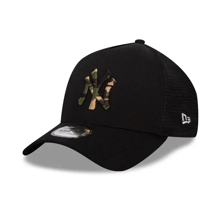 New York Yankees MLB Camo Infill Trucker noir/noir
