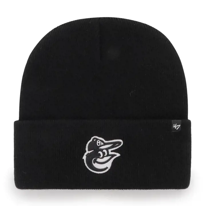 Bonnet en tricot Haymaker MLB des Orioles de Baltimore NOIR/NOIR