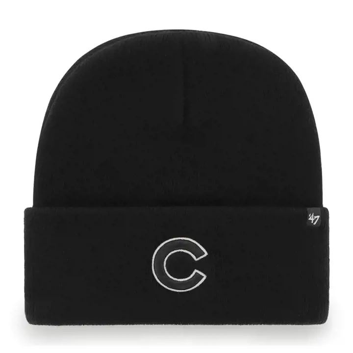 Chicago Cubs MLB Haymaker Cuff Knit BLK/BLK