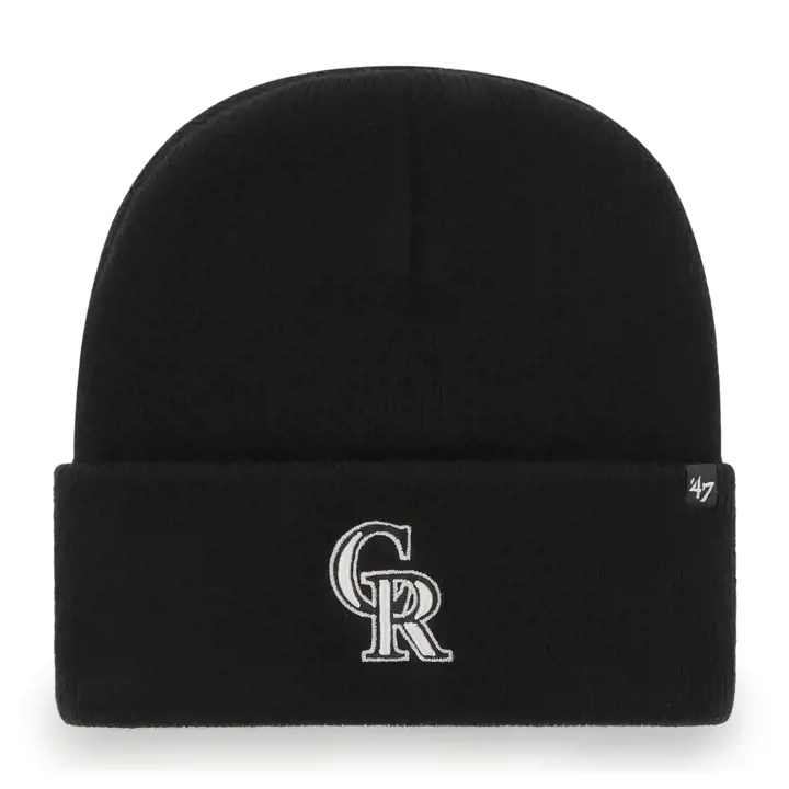 Colorado Rockies MLB Haymaker Bonnet en maille revers BLK/BLK