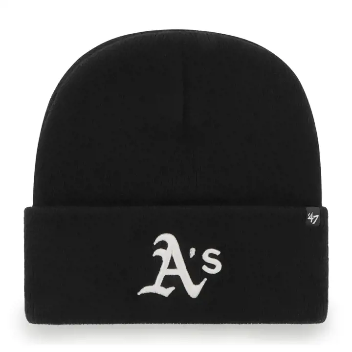 Oakland Athletics MLB Haymaker Cuff Knit NOIR/NOIR