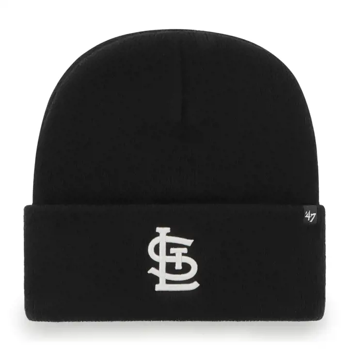 St. Louis Cardinals MLB Haymaker Bonnet Tricoté Noir/Noir