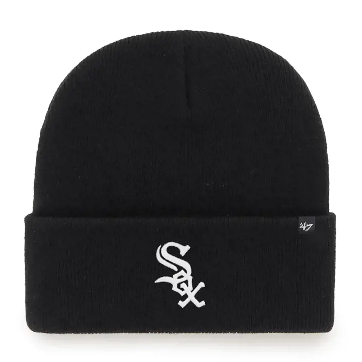 Bonnet tricoté Chicago White Sox MLB Haymaker Noir/Noir